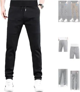 Acegents Men's High Stretch Multi-Pocket Durable Cargo Pants - Blue, Size S
