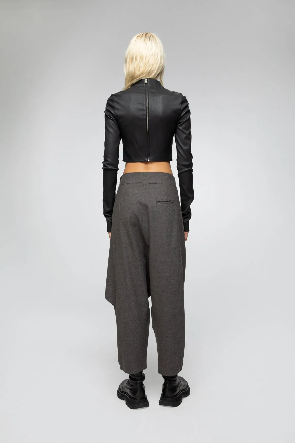 Agata - Leather Blouse