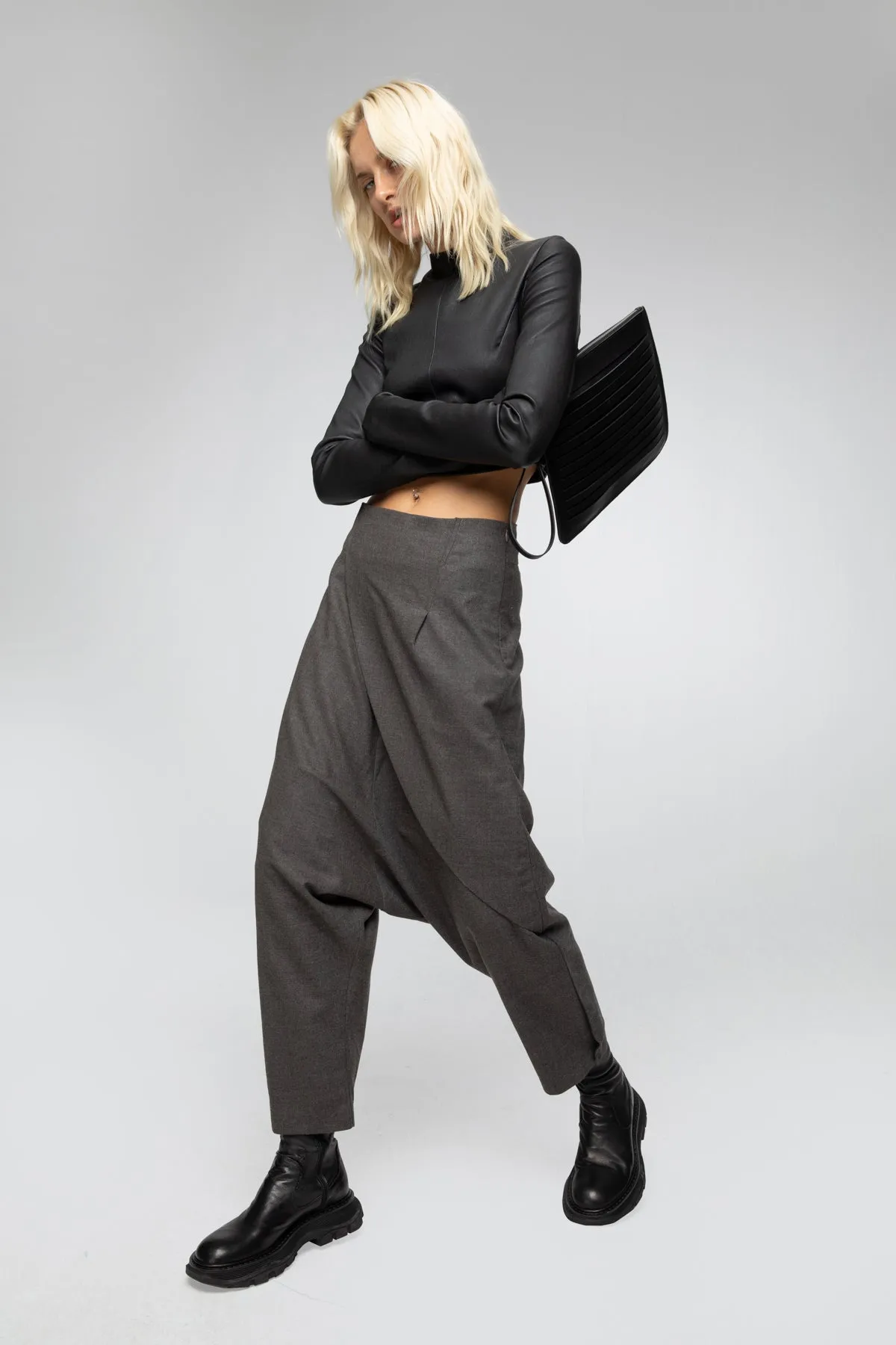Agata - Leather Blouse
