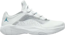 Air Jordan 11 CMFT Low White Neo Turquoise sneakers, white