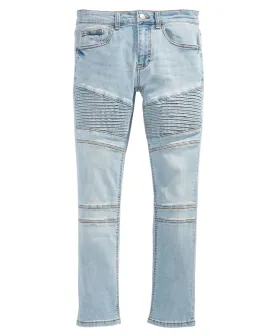 Big Boys Slim Fit Stretch Moto Jeans Made for Macy's Ring of Fire
