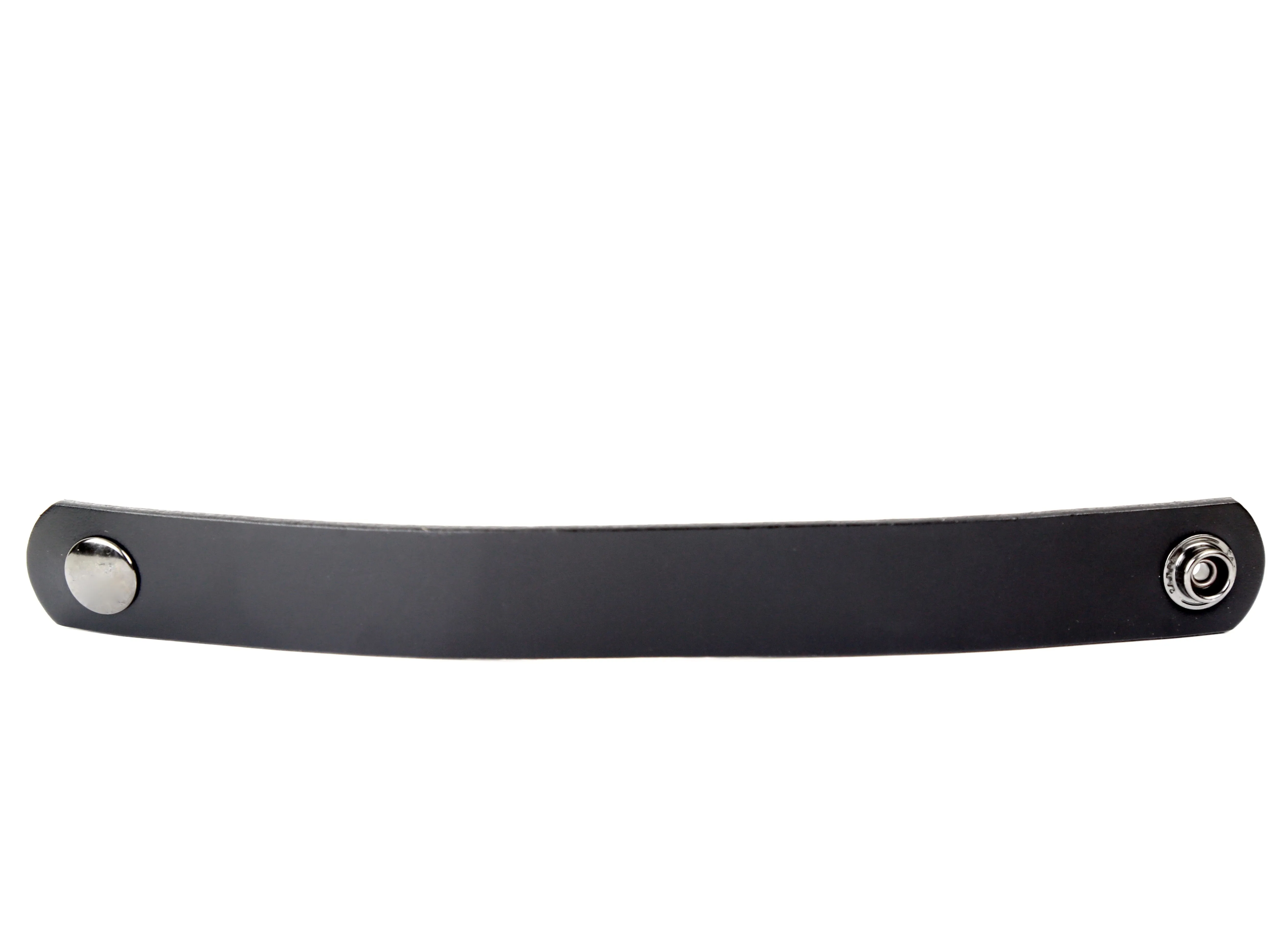 Black Latigo Leather Wristband