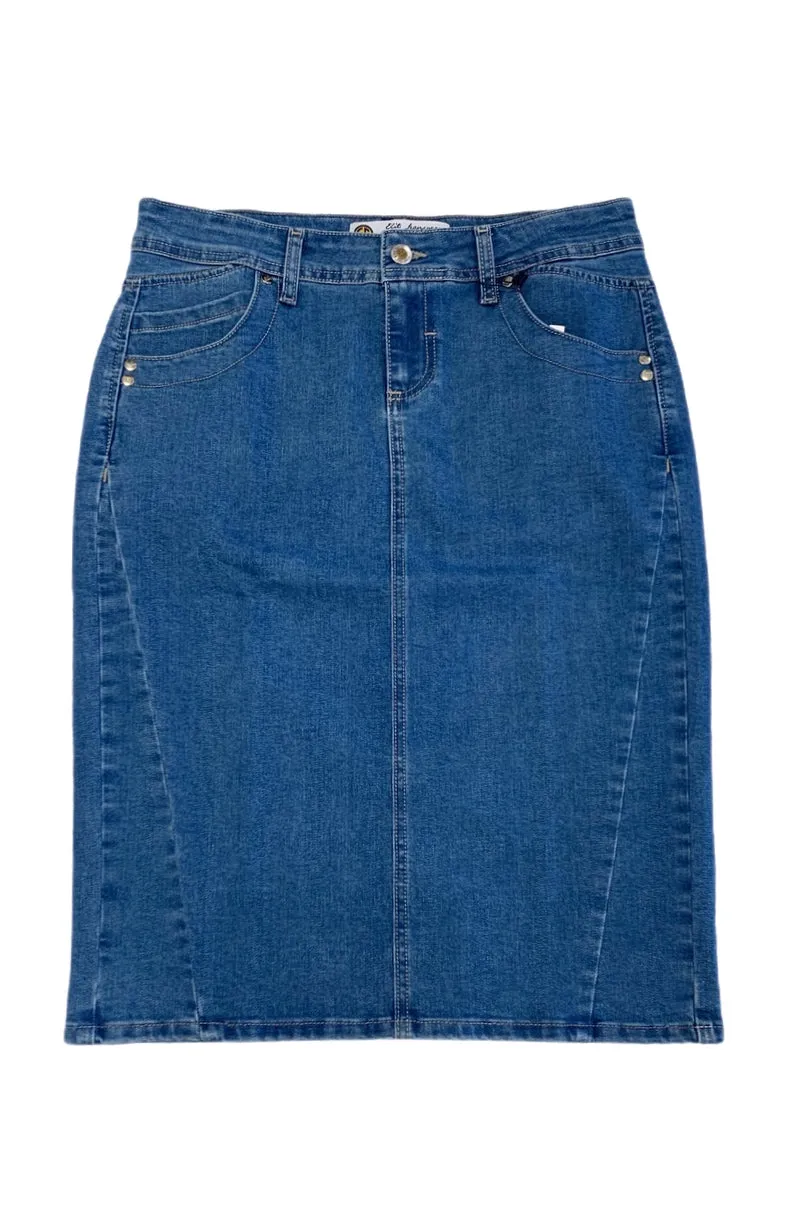 Blue Denim Skirt 107-12B