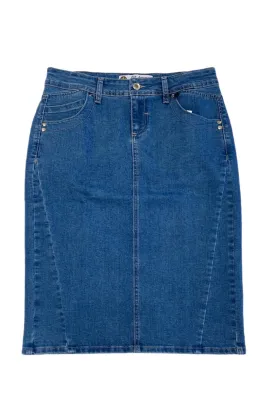 Blue Denim Skirt 107-12B