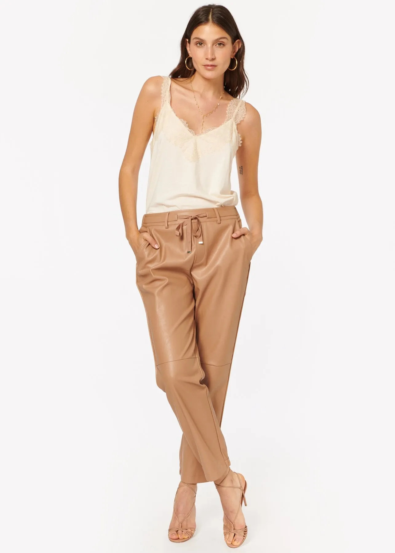 Cami NYC - Adene Vegan Leather Pant in Cortado