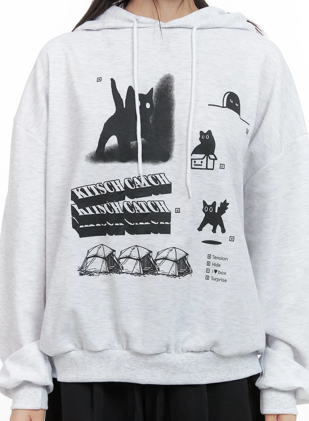 Chic Graphic Hooded Sweatshirt CS412