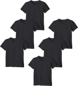 Classic Men's White Short Sleeve Undershirts V Neck T Shirt - Multi & Bulk Wholesale Packs