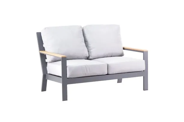 CORONADO 3 PIECE SEATING SET - Love Seat, Club Chair and Swivel Rocker - Gray