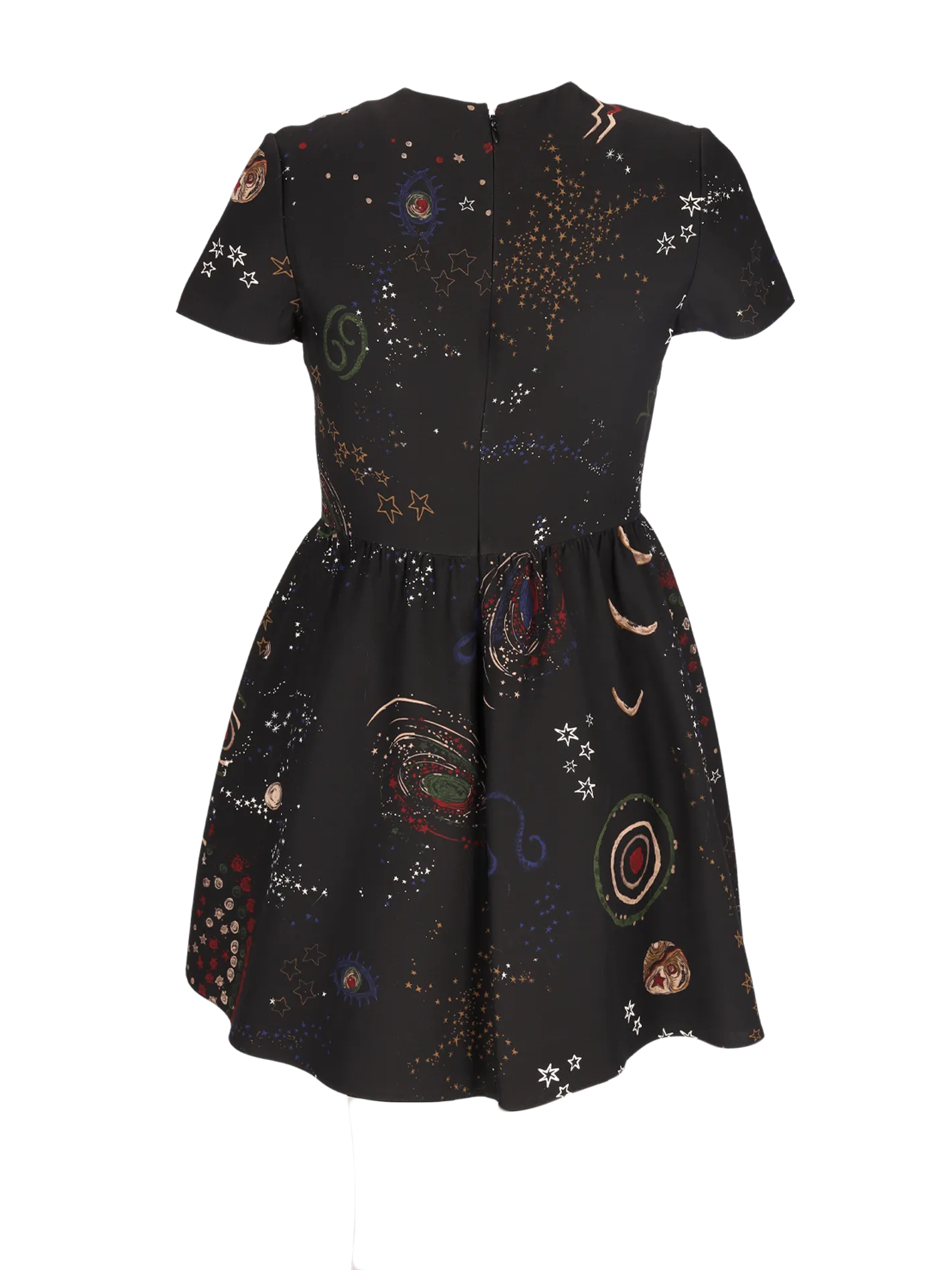 cosmo wool and silk-blend mini dress