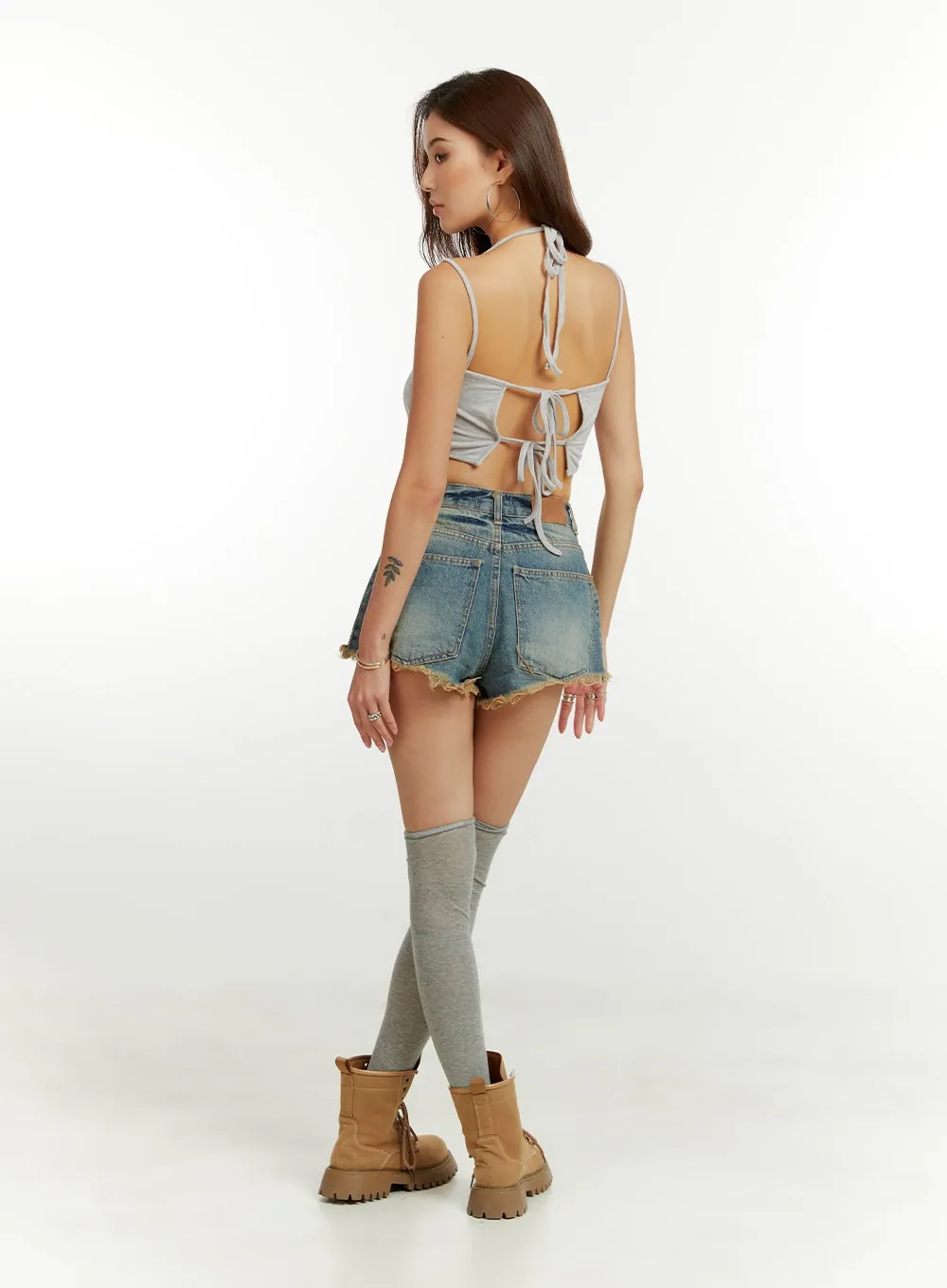 Cut Out Sleeveless Top CU421