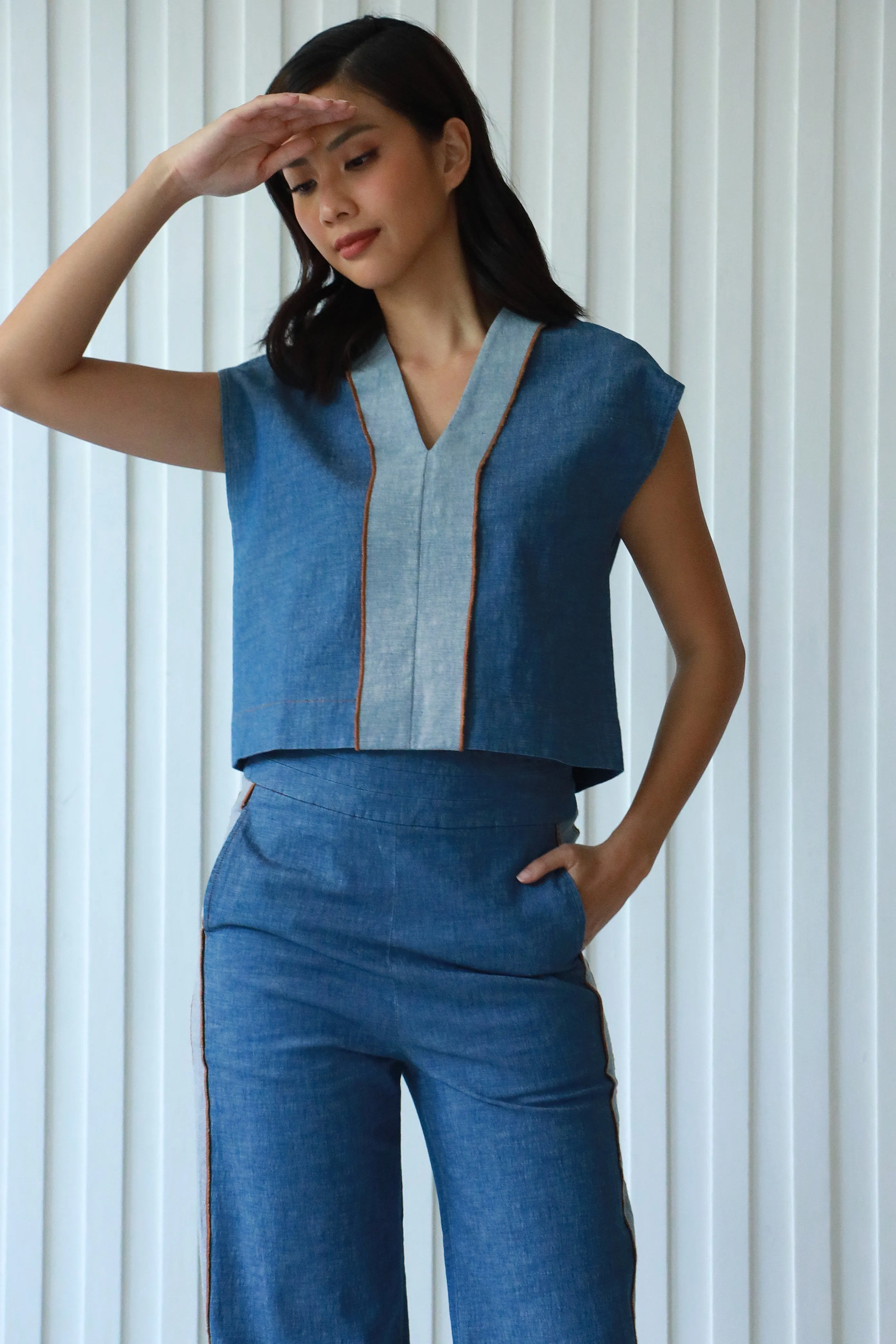 Ethel Denim Top