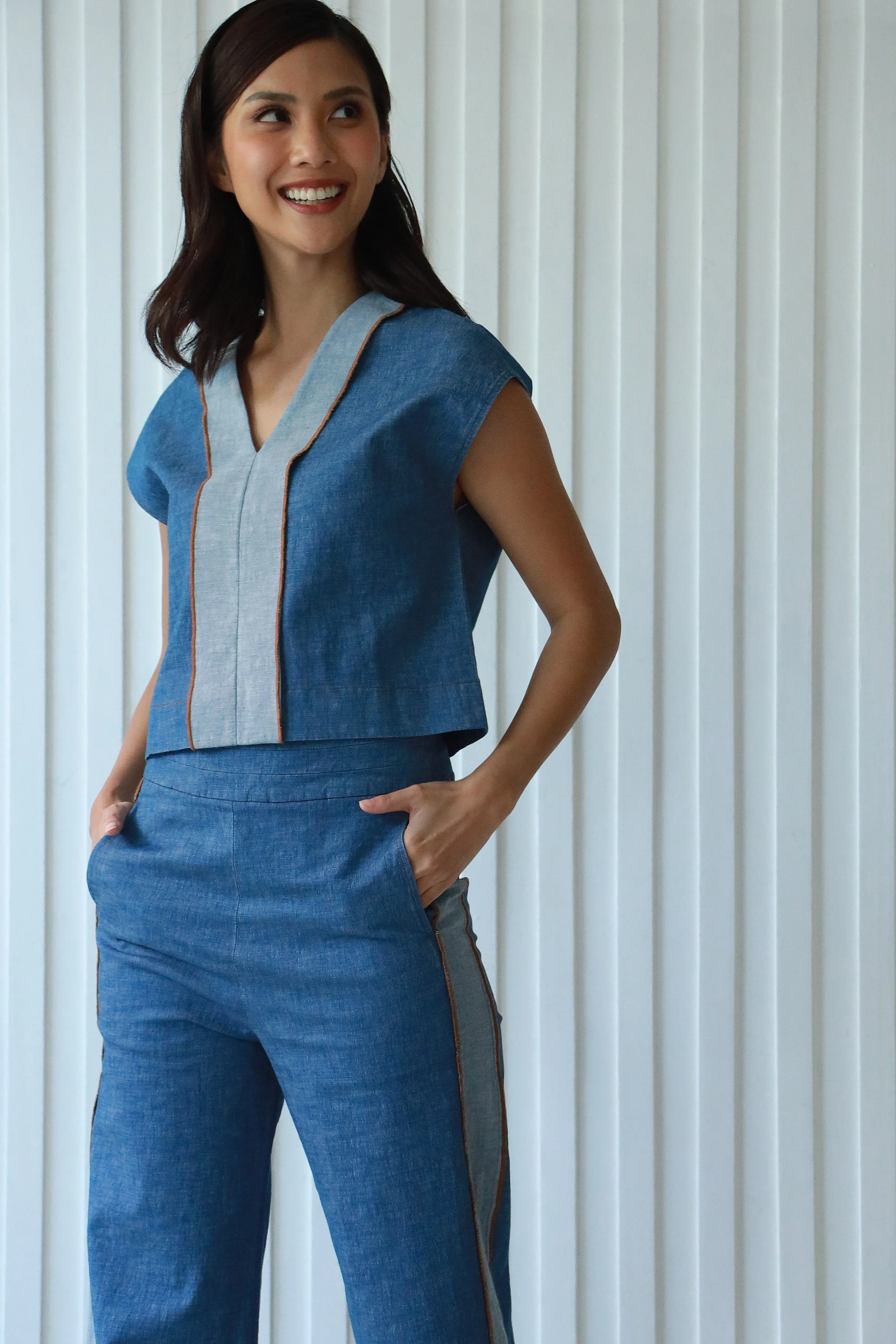 Ethel Denim Top