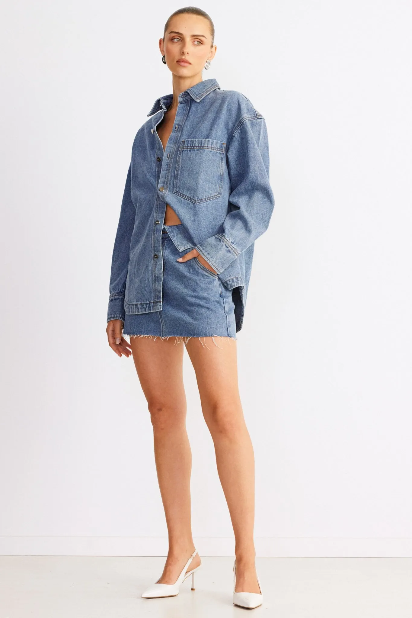 EVE DENIM SKIRT