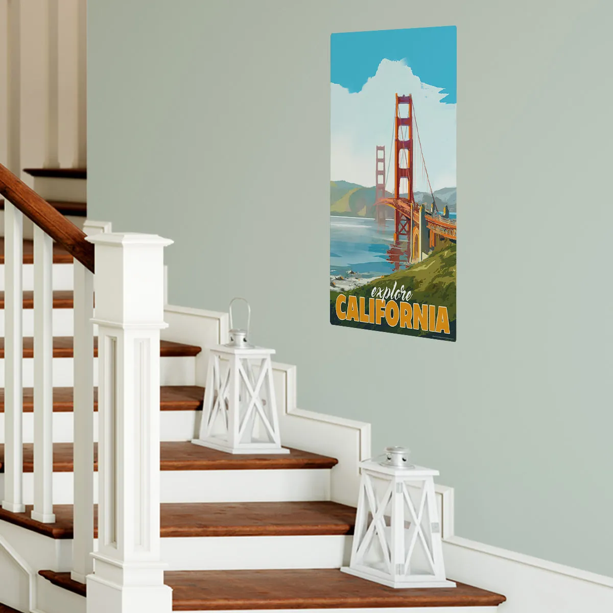 Explore California Golden Gate Bridge State Travel Decal