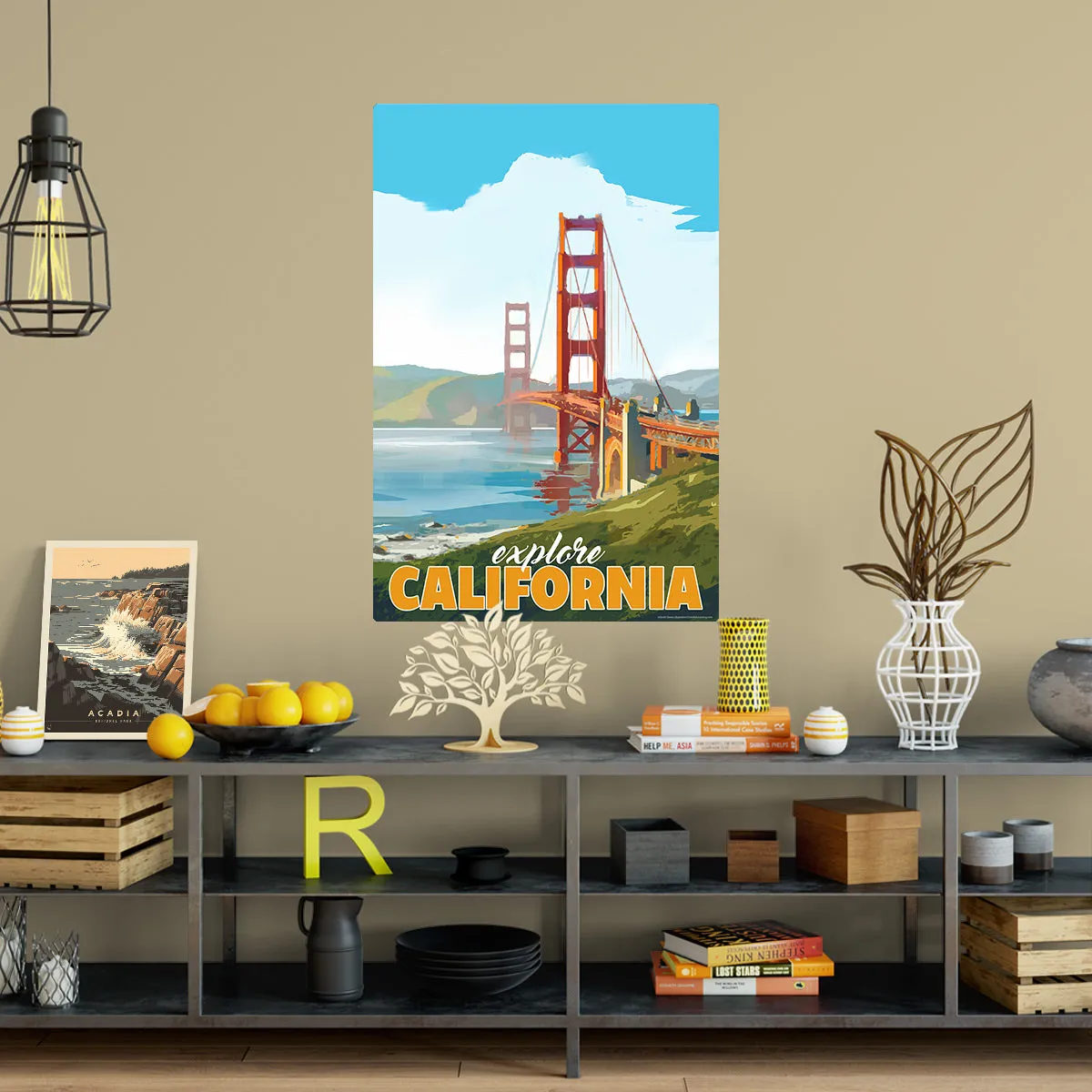 Explore California Golden Gate Bridge State Travel Decal