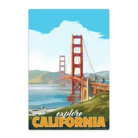 Explore California Golden Gate Bridge State Travel Decal