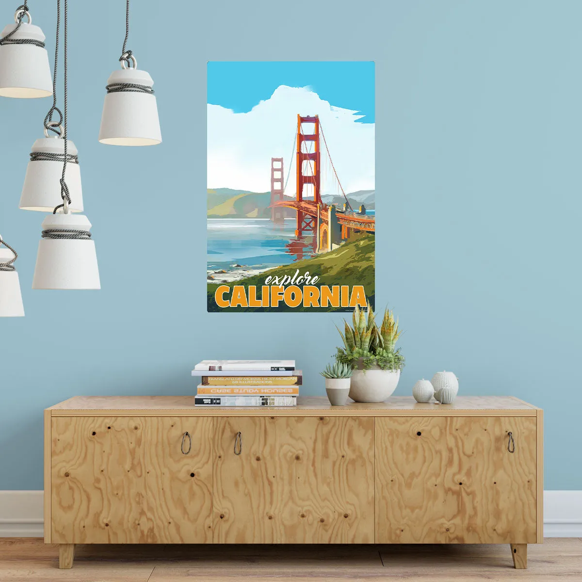 Explore California Golden Gate Bridge State Travel Decal