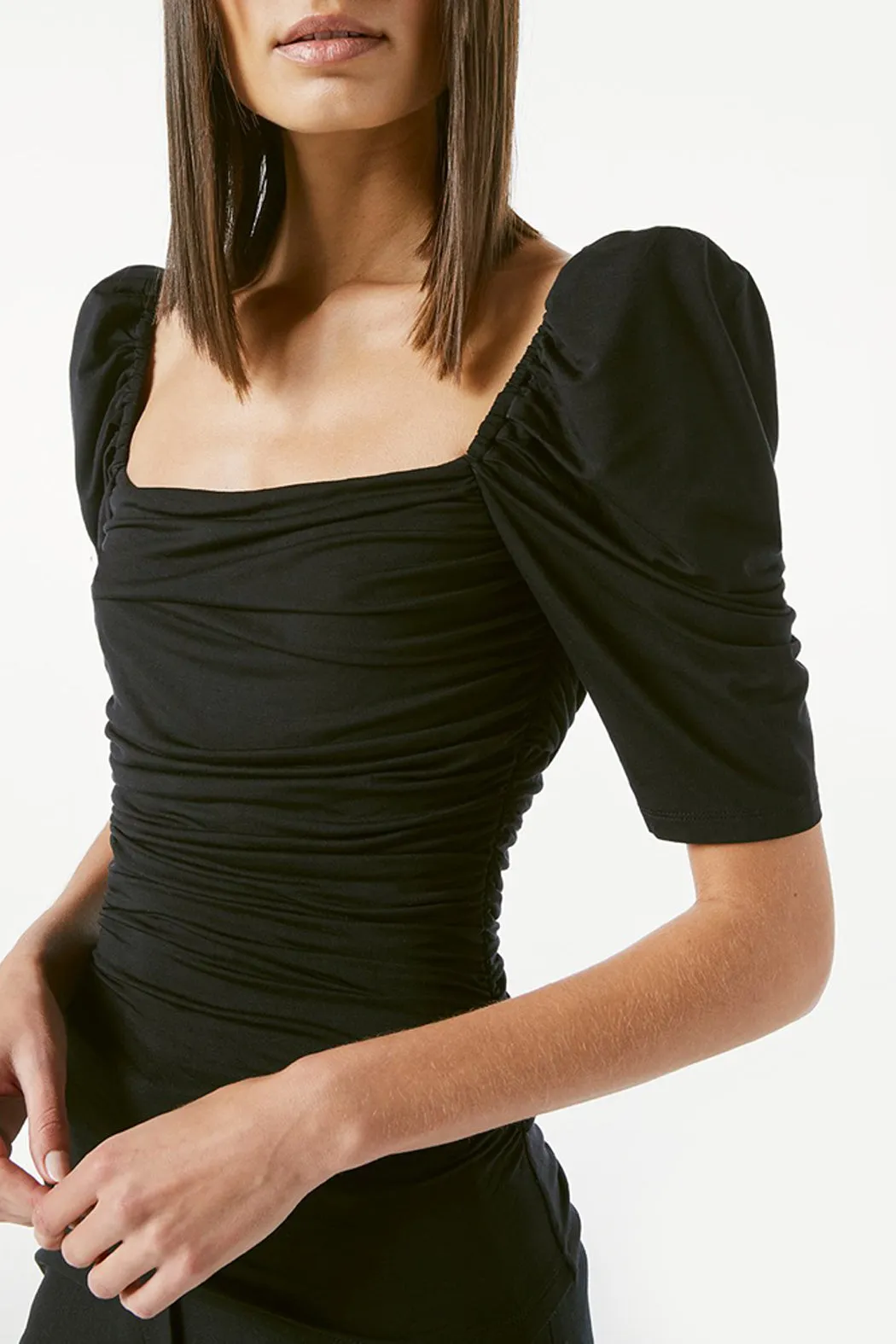 FRAME - Betty Knit Top Noir