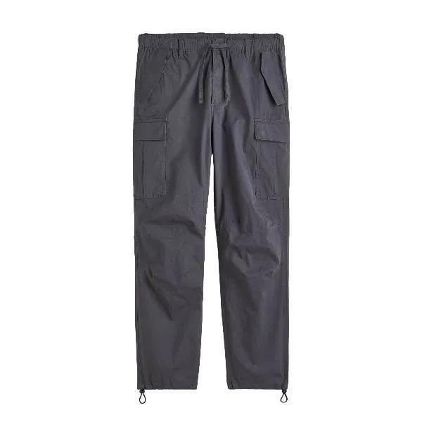H&M Regular Fit Ripstop Cargo Pants, dark gray