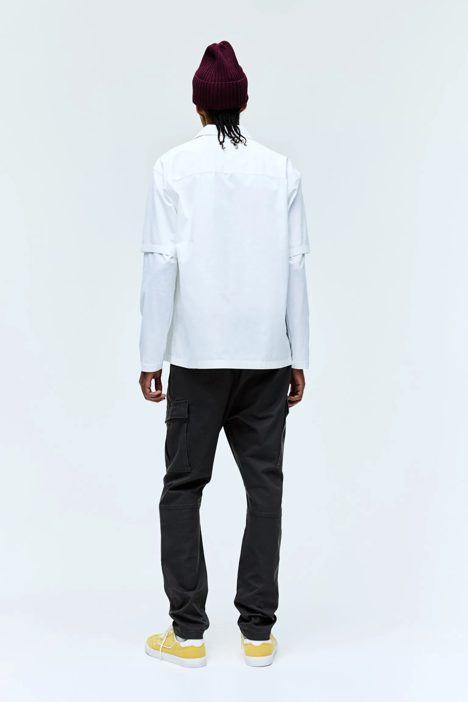 H&M Skinny Fit Cargo Pants, dark gray