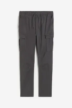 H&M Skinny Fit Cargo Pants, dark gray