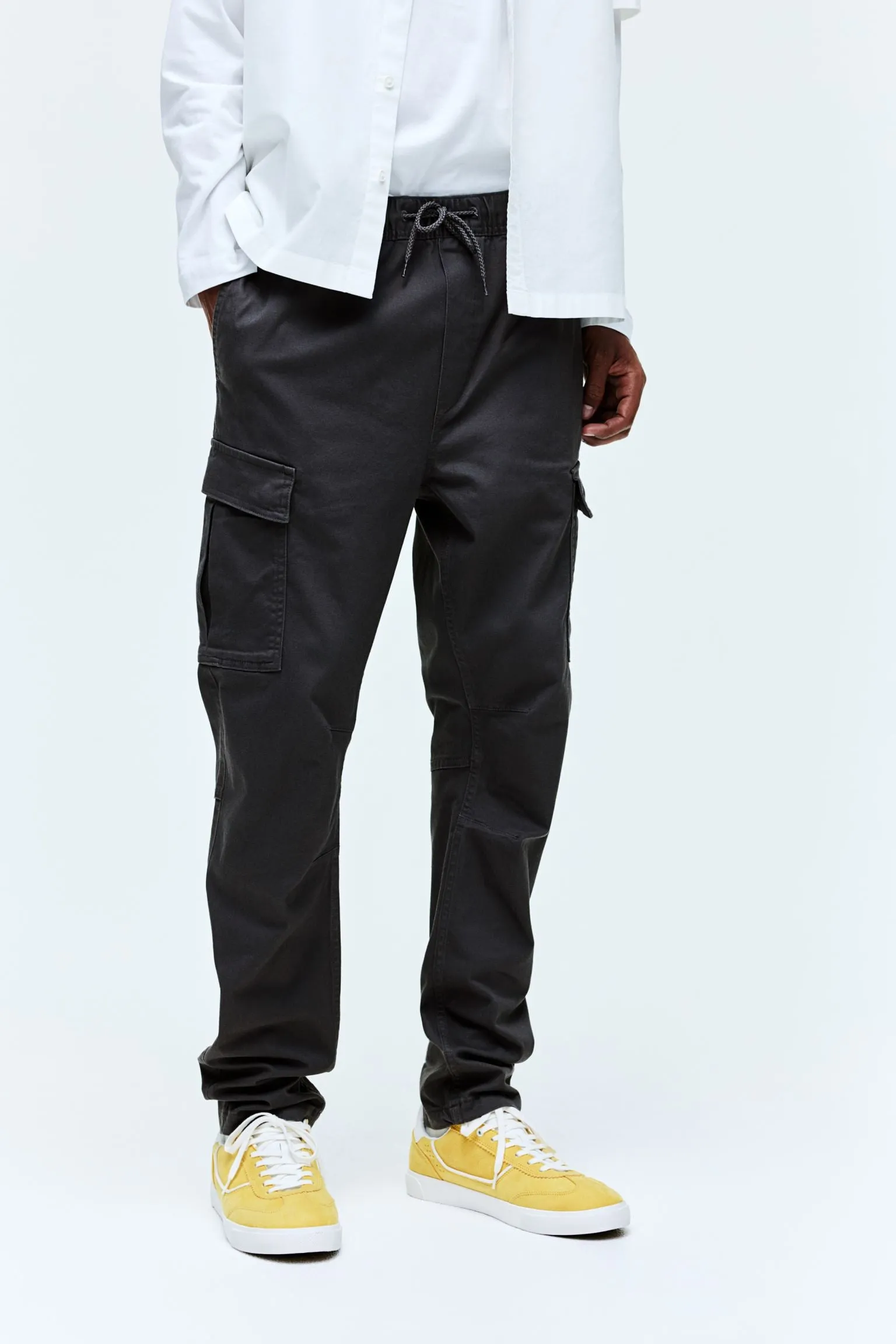 H&M Skinny Fit Cargo Pants, dark gray