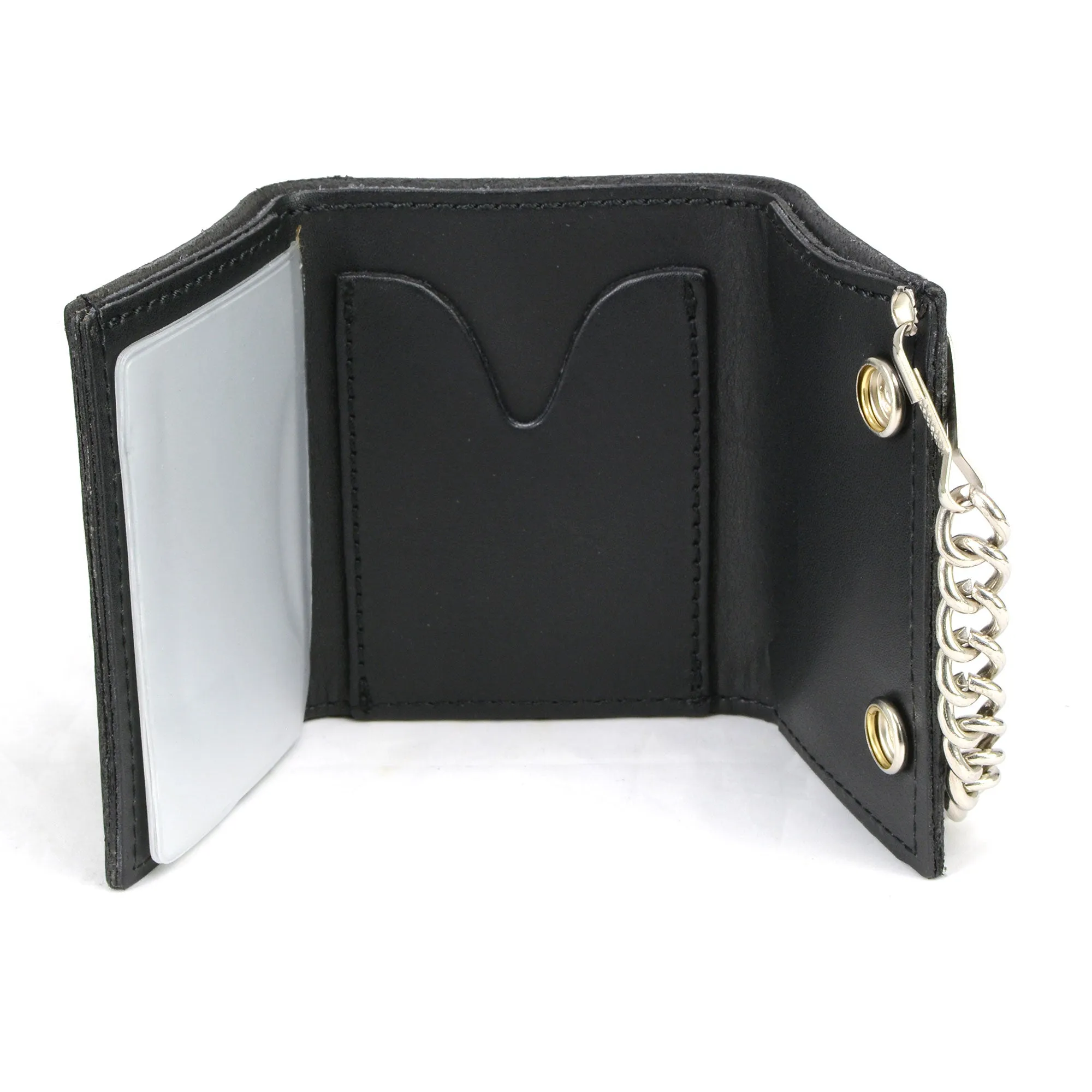 Hot Leathers F*** Around Find Out TriFold Chain Wallet WLB1037