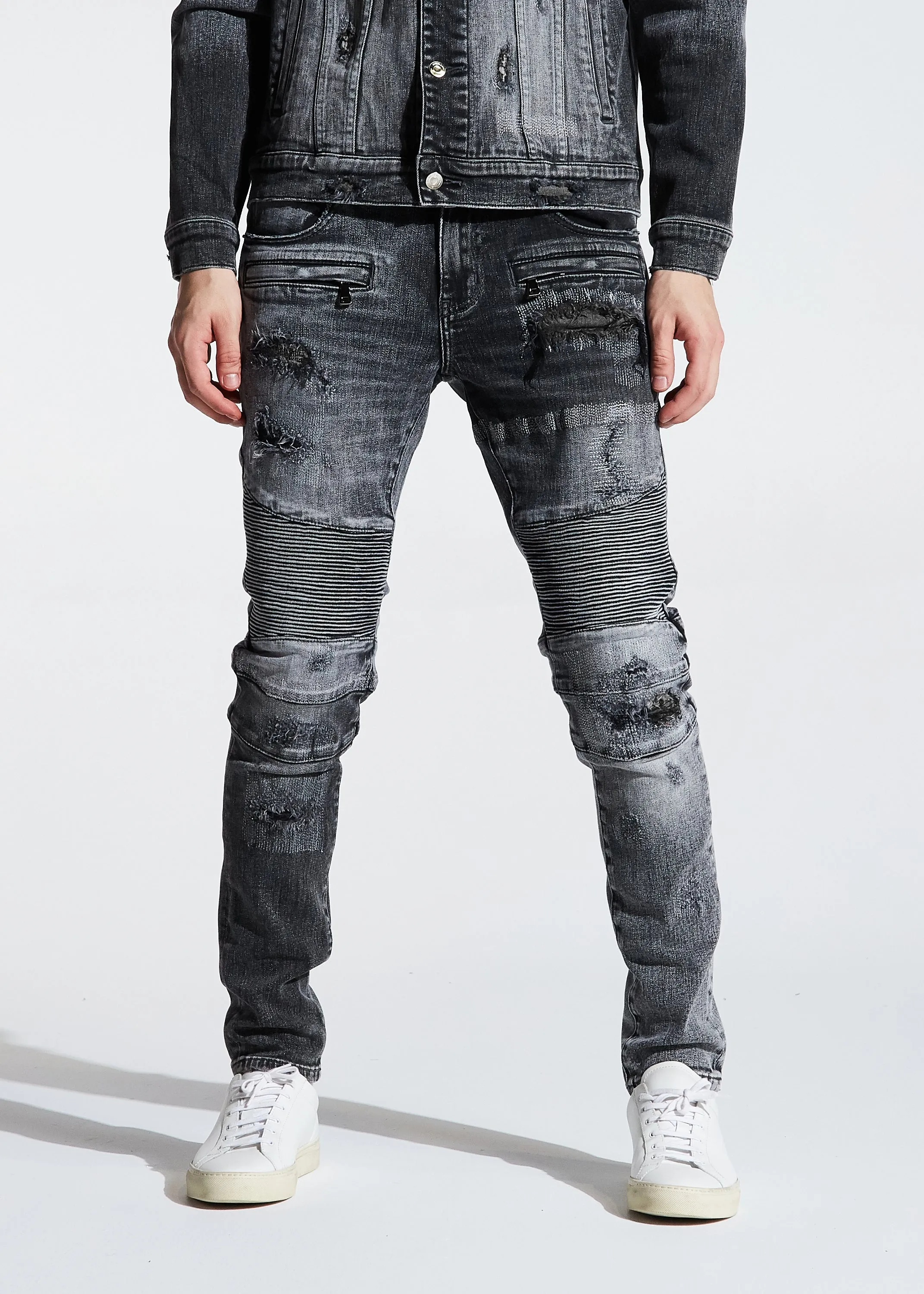 Jackson Biker Denim (Gray Wash)