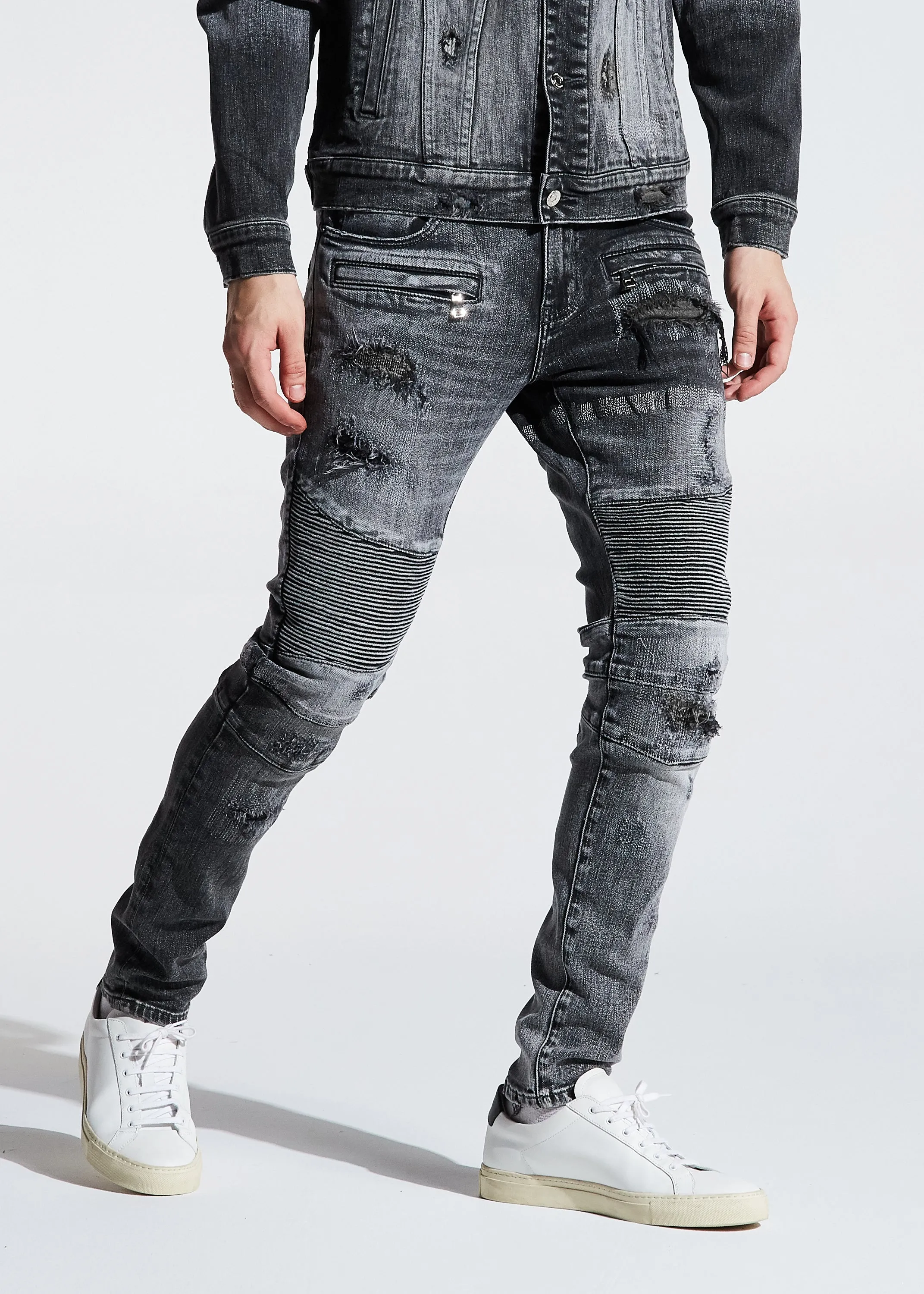 Jackson Biker Denim (Gray Wash)