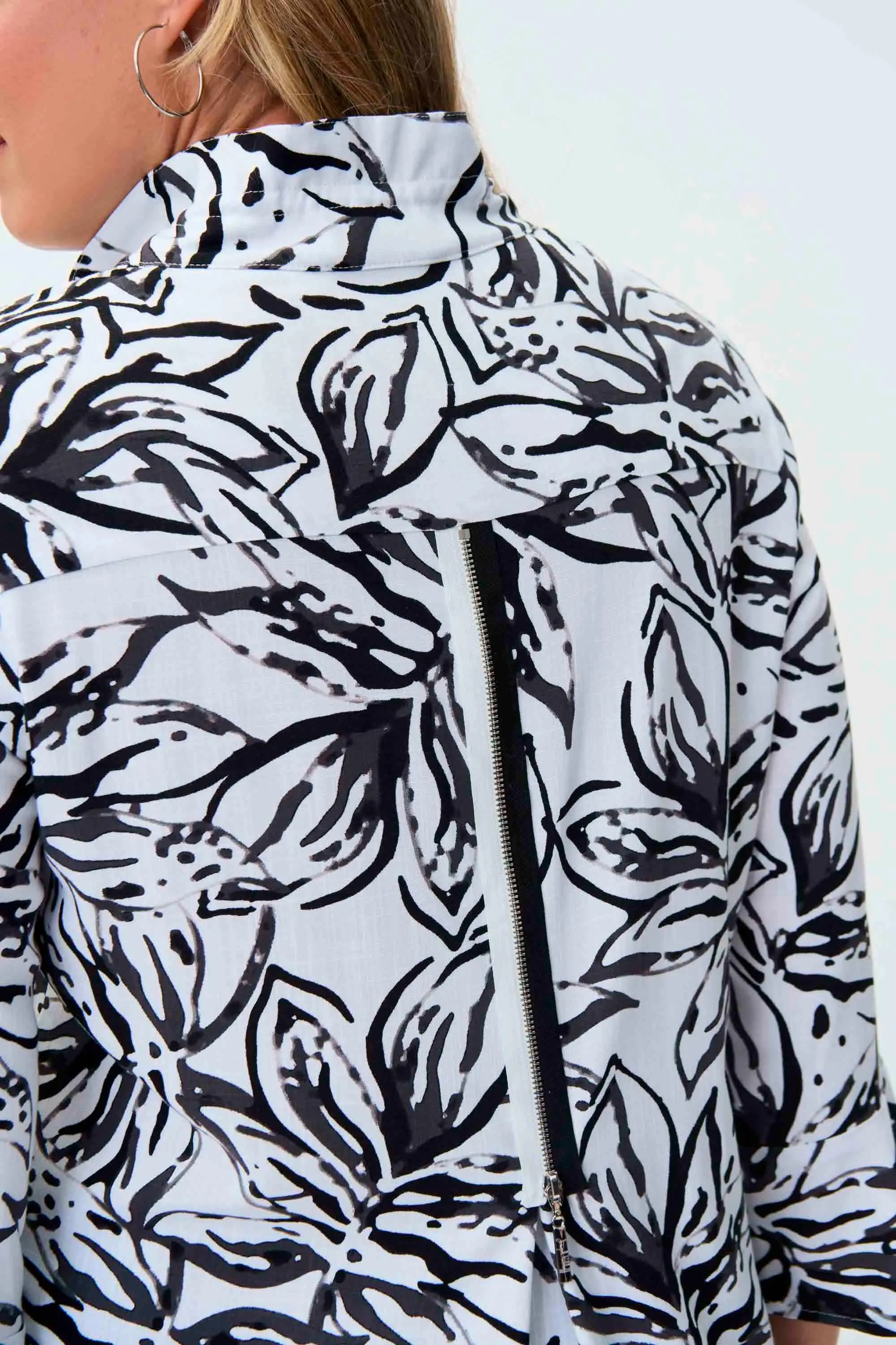 Joseph Ribkoff Vanilla/ Black Blouse Style 231297