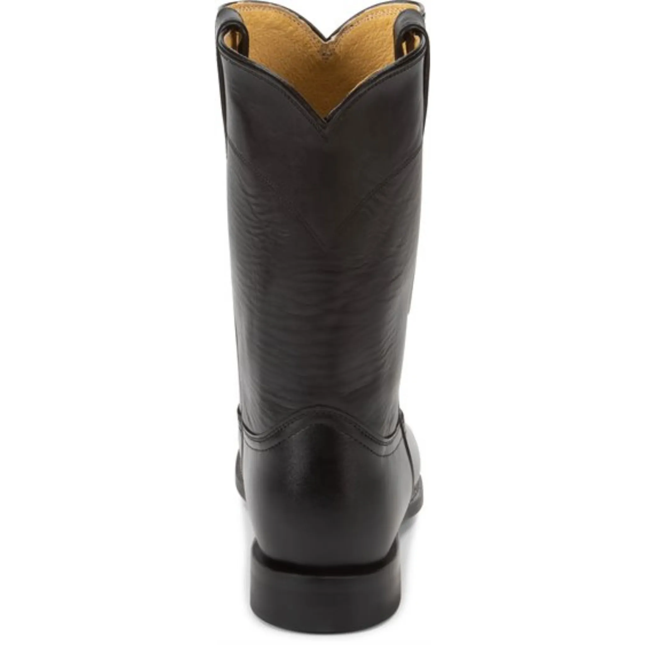 JUSTIN MEN'S BLACK ROPER WESTERN BOOT - 3133