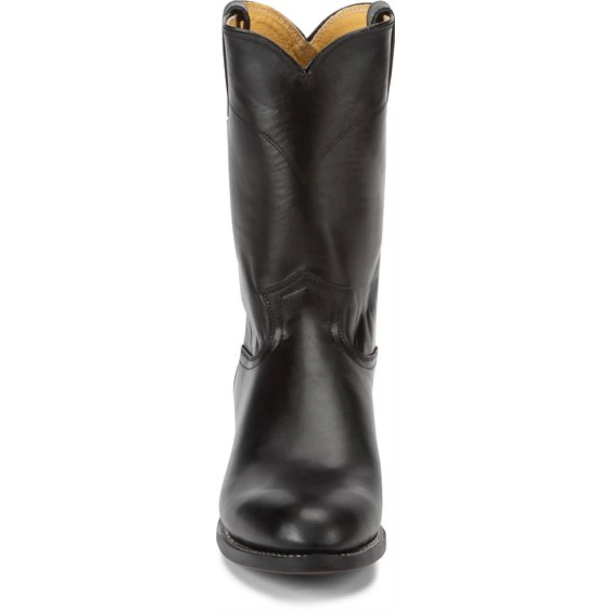 JUSTIN MEN'S BLACK ROPER WESTERN BOOT - 3133