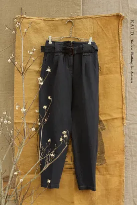 Kaylee Belted Pants - Deep Indigo - XS, M, L