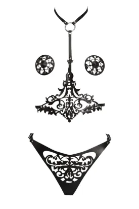 Lilly Leather Studded Harness Set