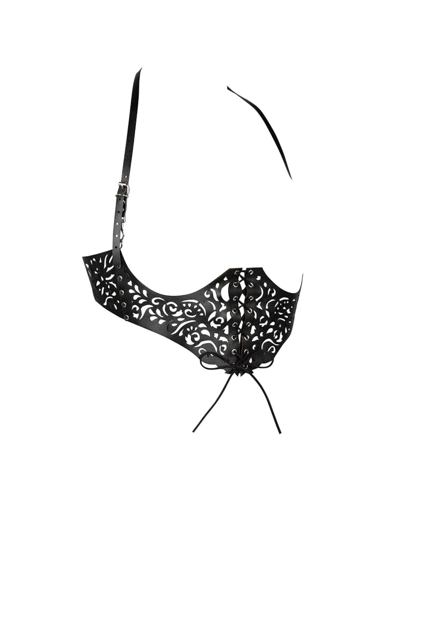 Lucy Leather Harness Corset