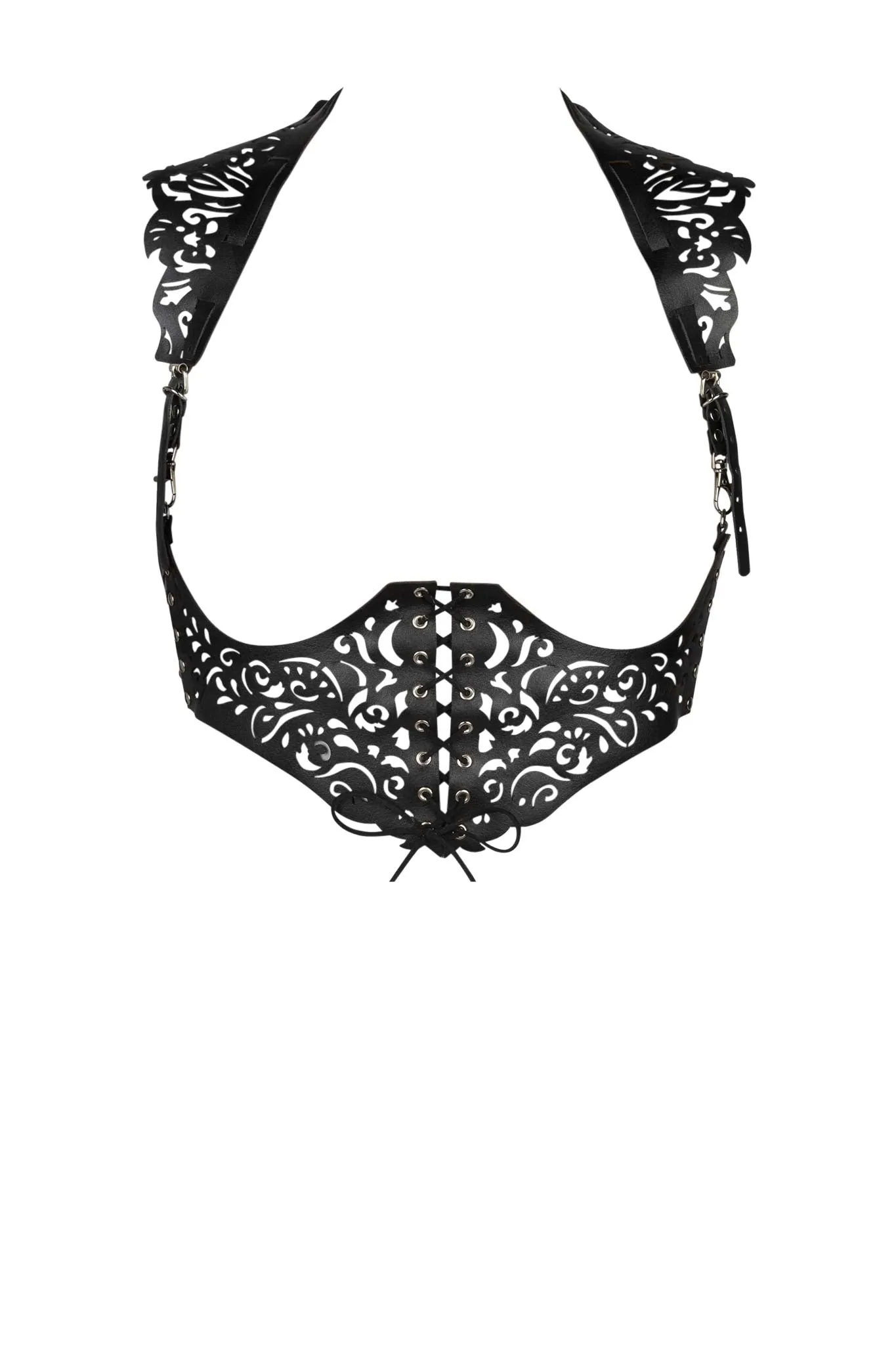 Lucy Leather Harness Corset
