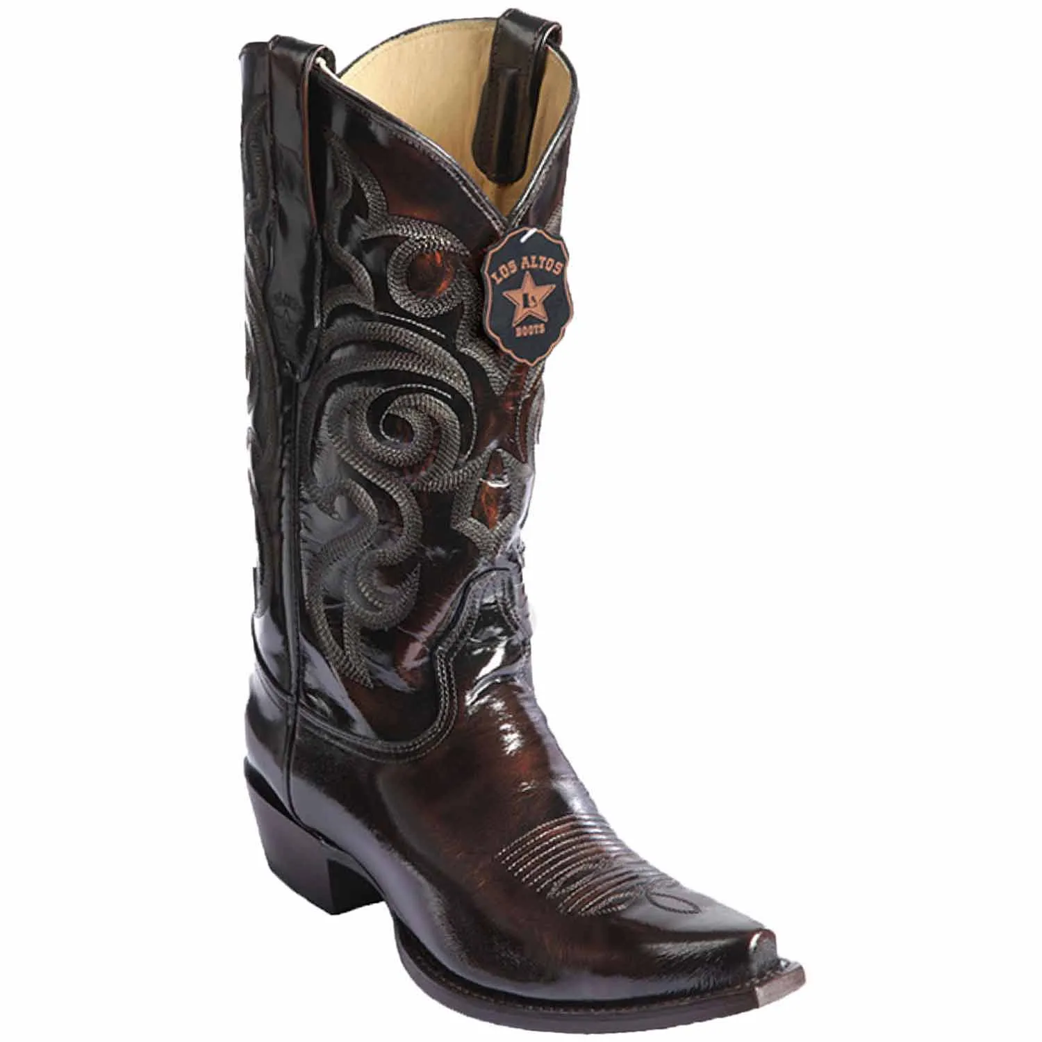 Men's Los Altos Chamaleon Finish Leather Snip Toe Boots 9442