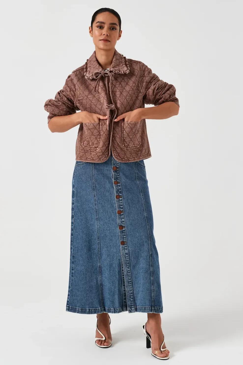 Mia Seamed Skirt in Arizona Vintage