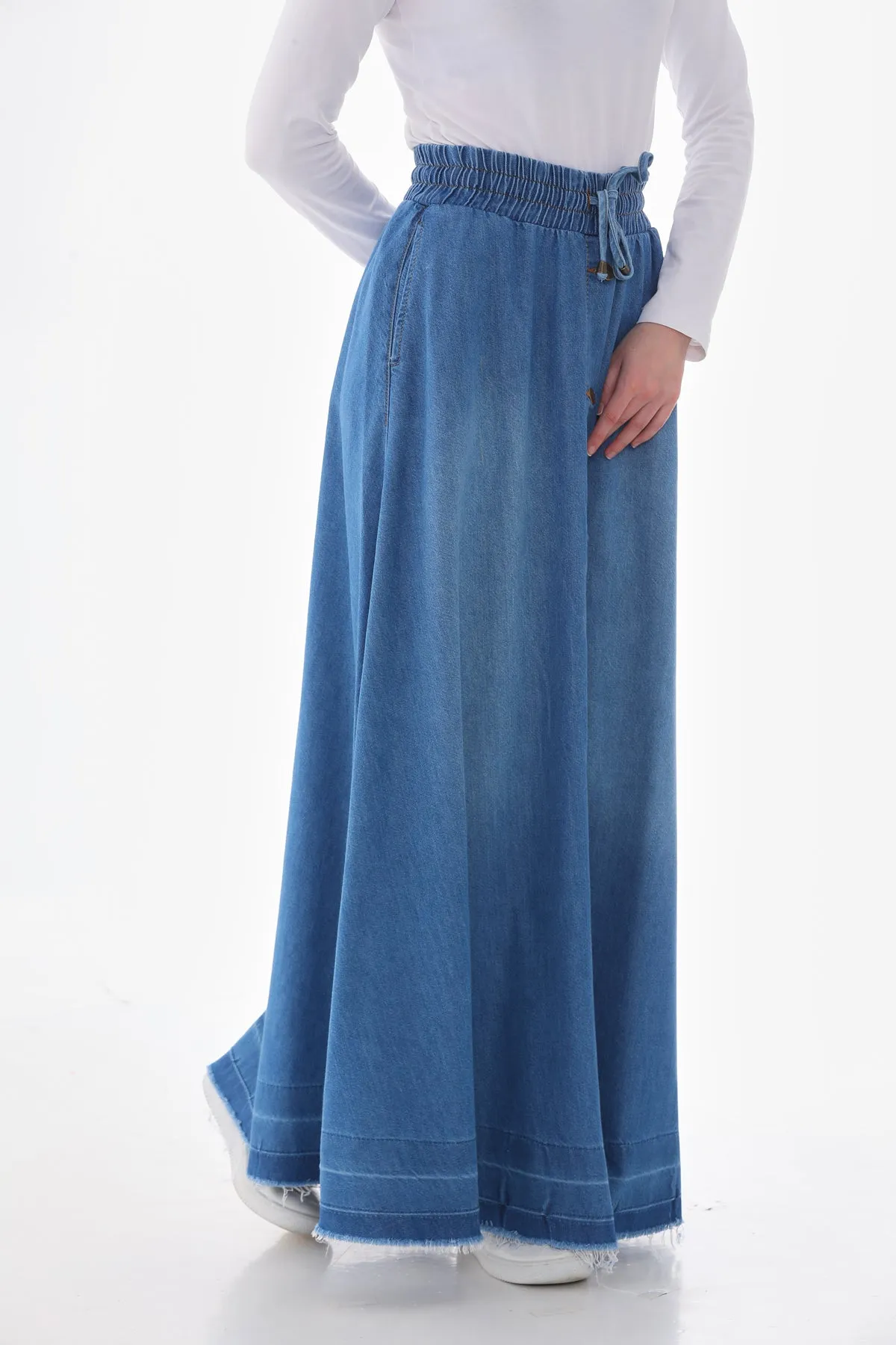 NW Mevlana Denim Skirt Blue