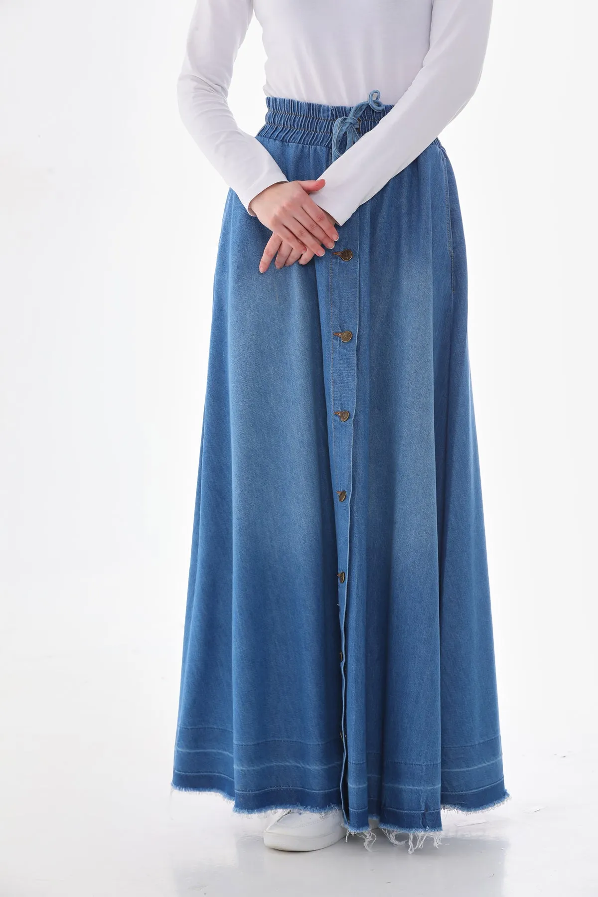 NW Mevlana Denim Skirt Blue