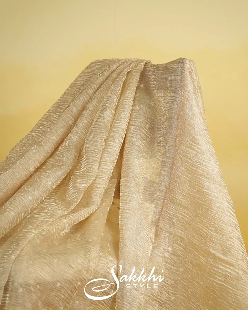 OFF WHITE EMBROIDERED TISSUE WITH BLOUSE