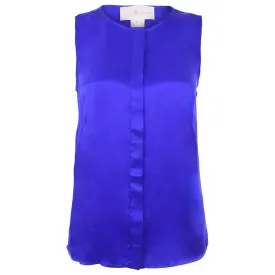 Shasha Button Down Blouse - Cobalt Blue