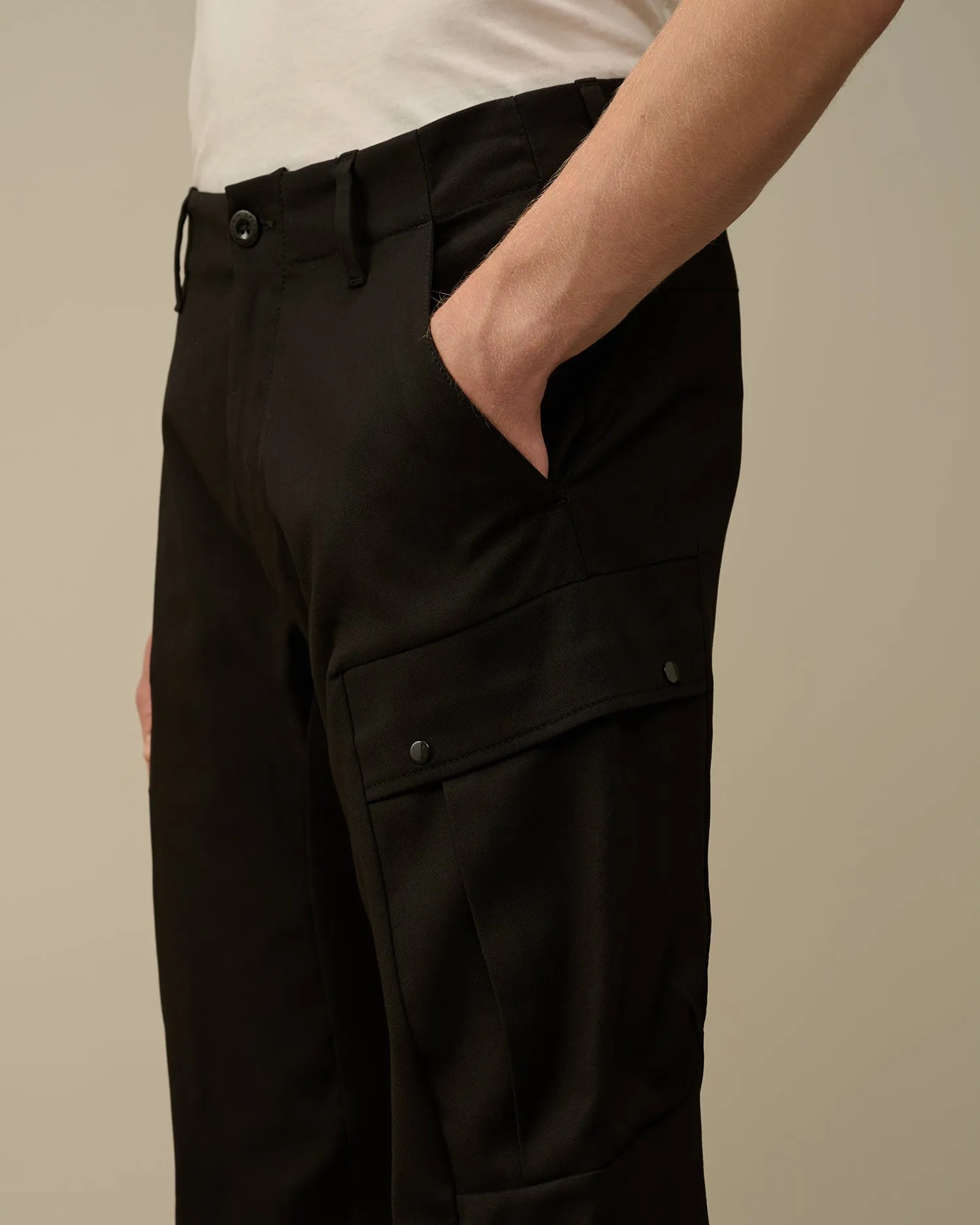 Superior Structure Stretch Regular Cargo Pants - Black