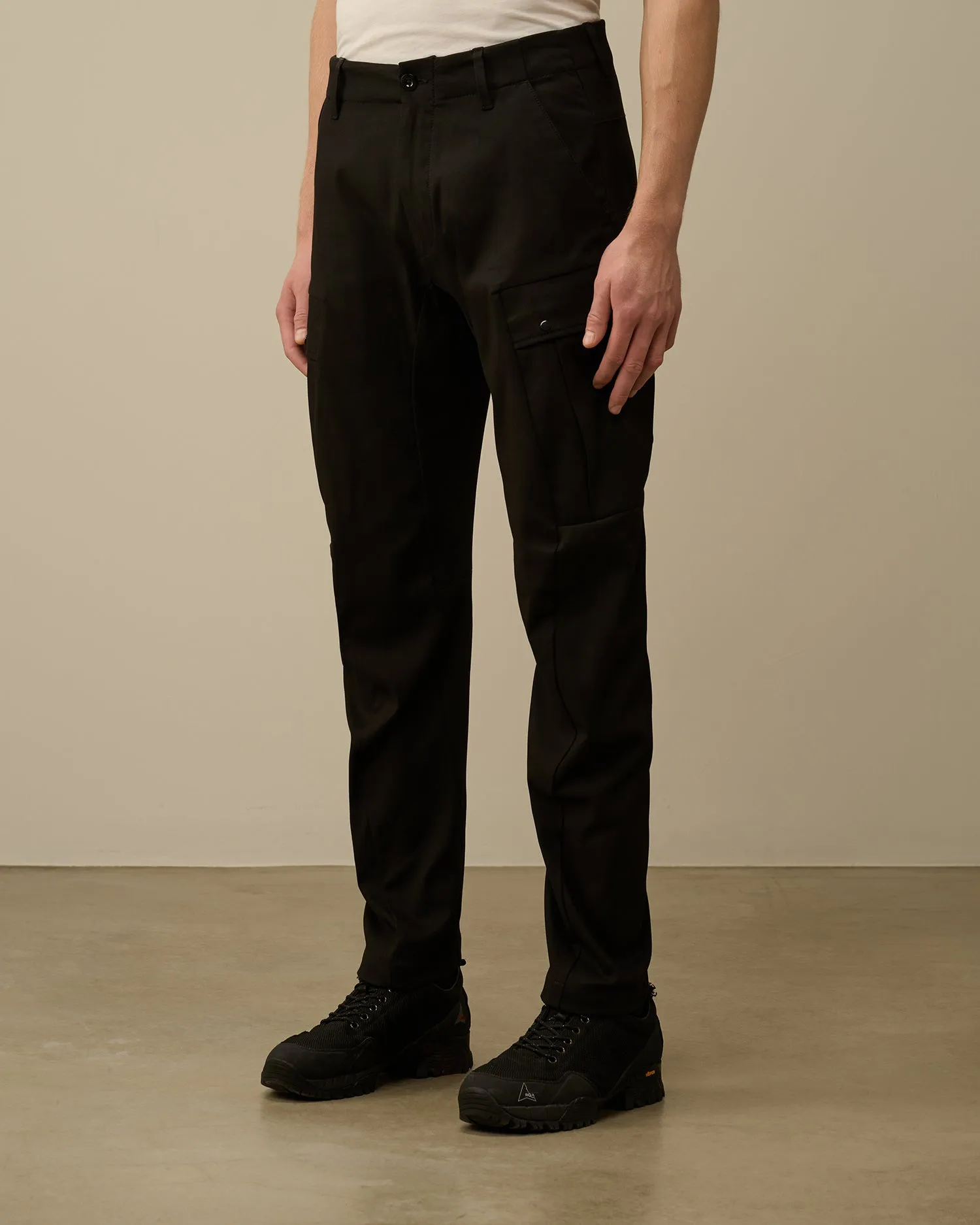 Superior Structure Stretch Regular Cargo Pants - Black