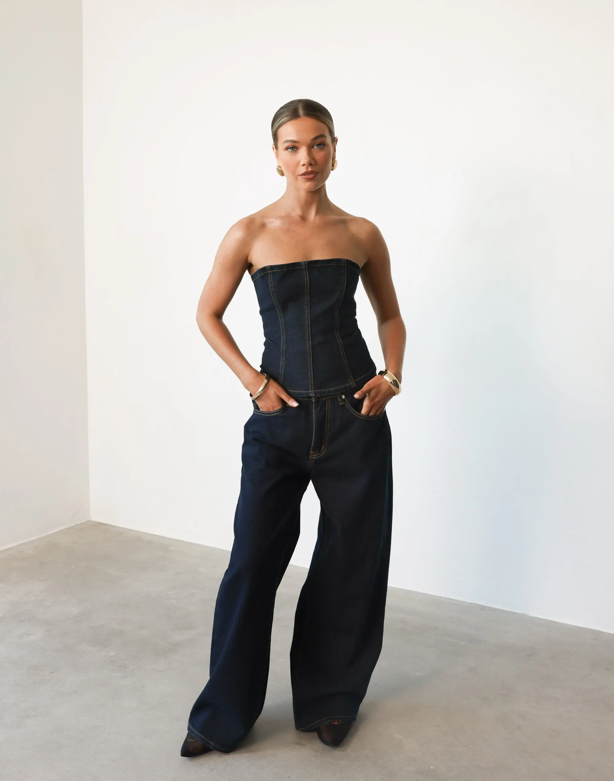Toni Denim Corset (Indigo)