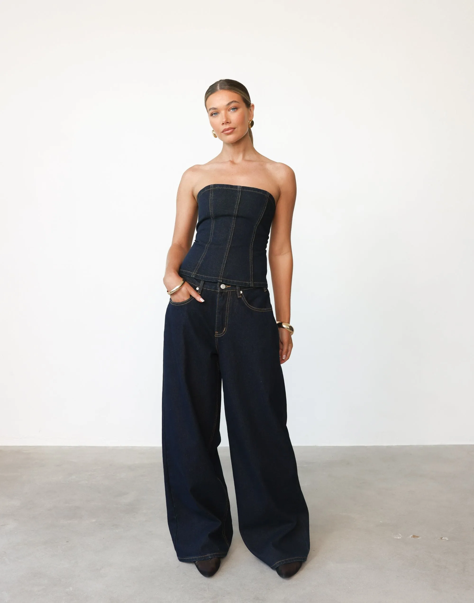 Toni Denim Corset (Indigo)