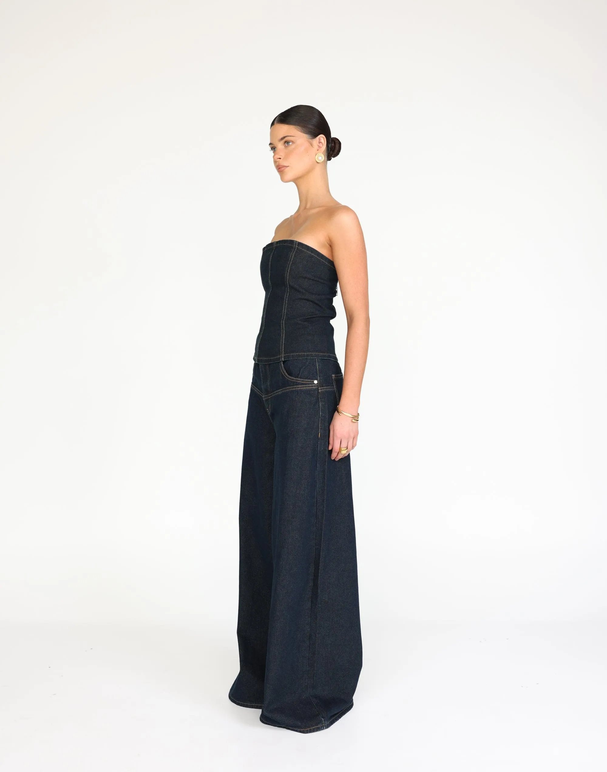 Toni Denim Corset (Indigo)