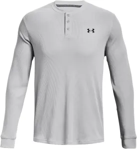 Under Armour Men's Waffle Henley, (012) Mod Gray / / Black, Medium