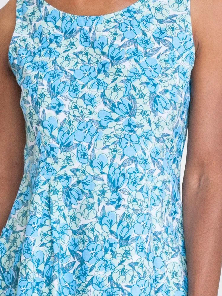 Vignette Dress - Blue Floral