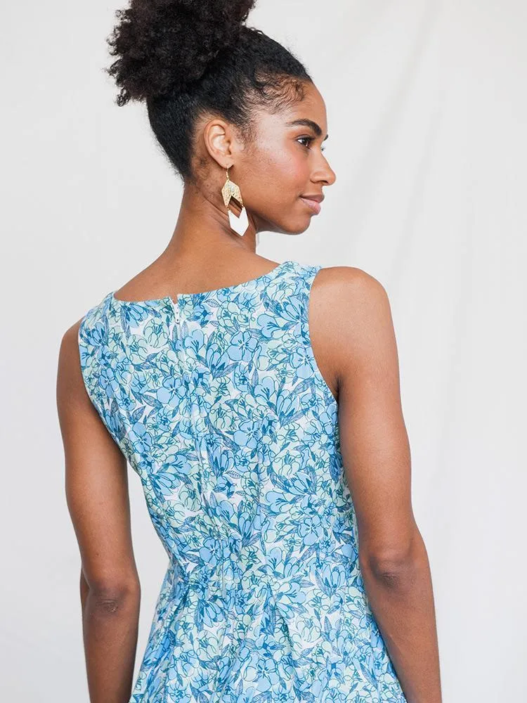 Vignette Dress - Blue Floral